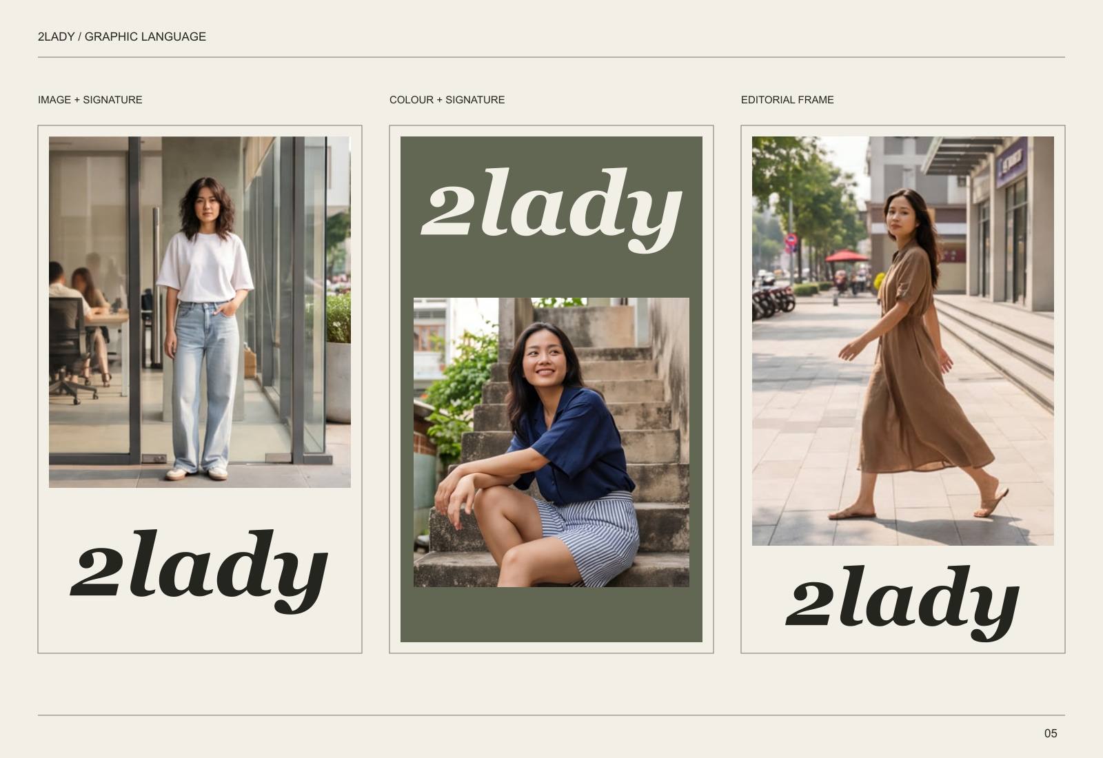 2lady image and typography compositions