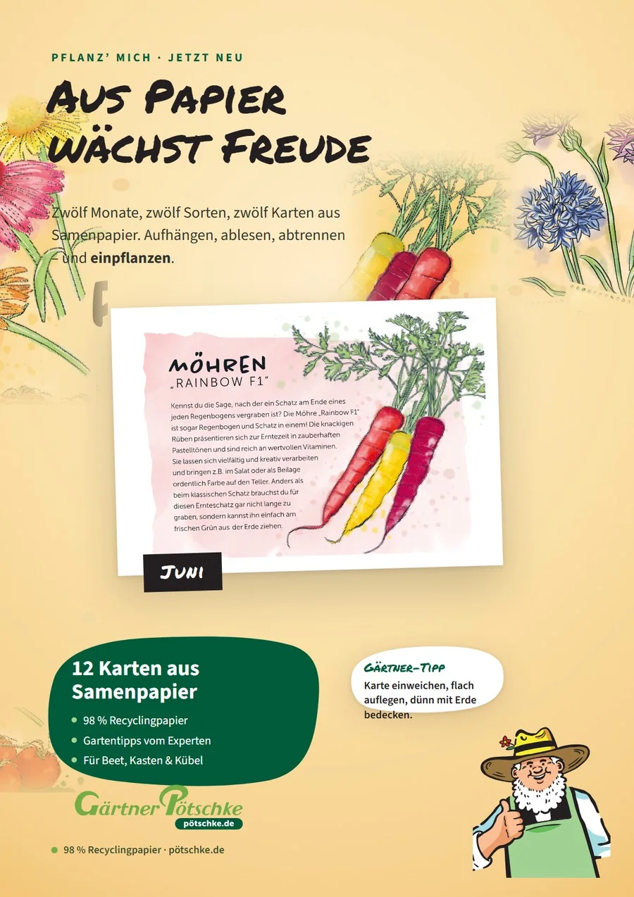 Pötschke seed-card poster